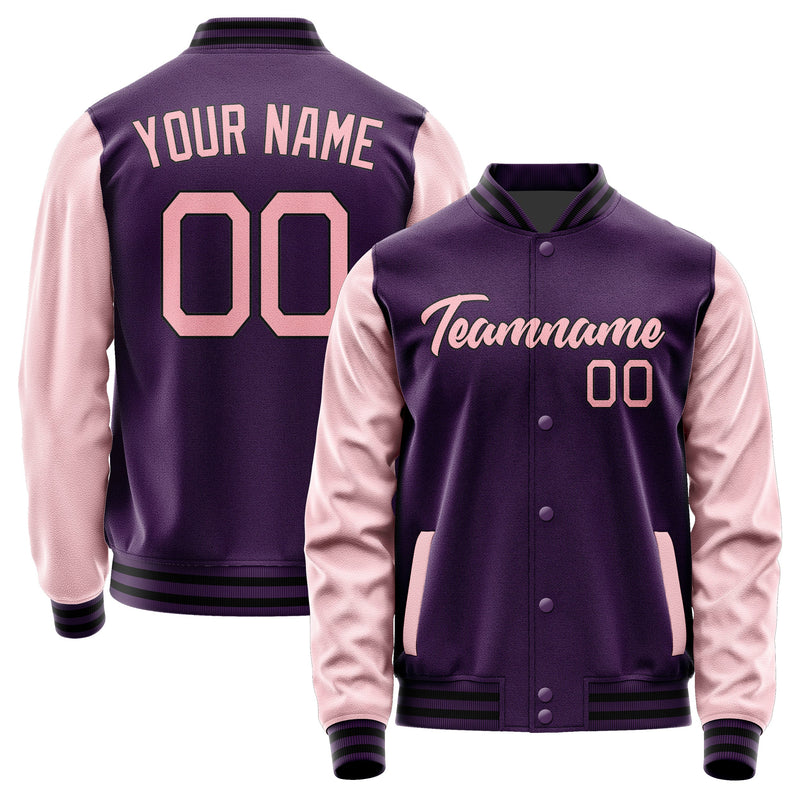 Custom Purple Light Pink Jacket JA0707210717B21721