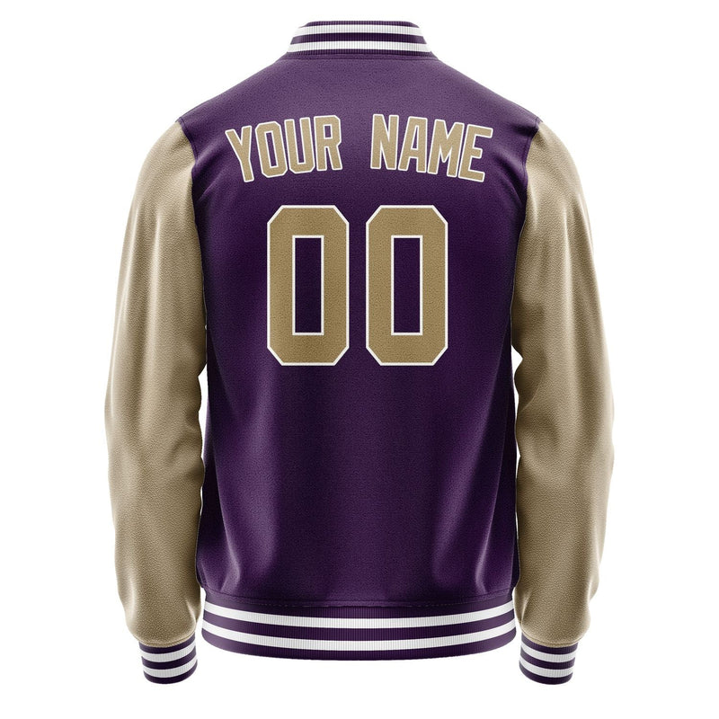 Custom Purple Light Khaki Jacket JA0707250718B31825