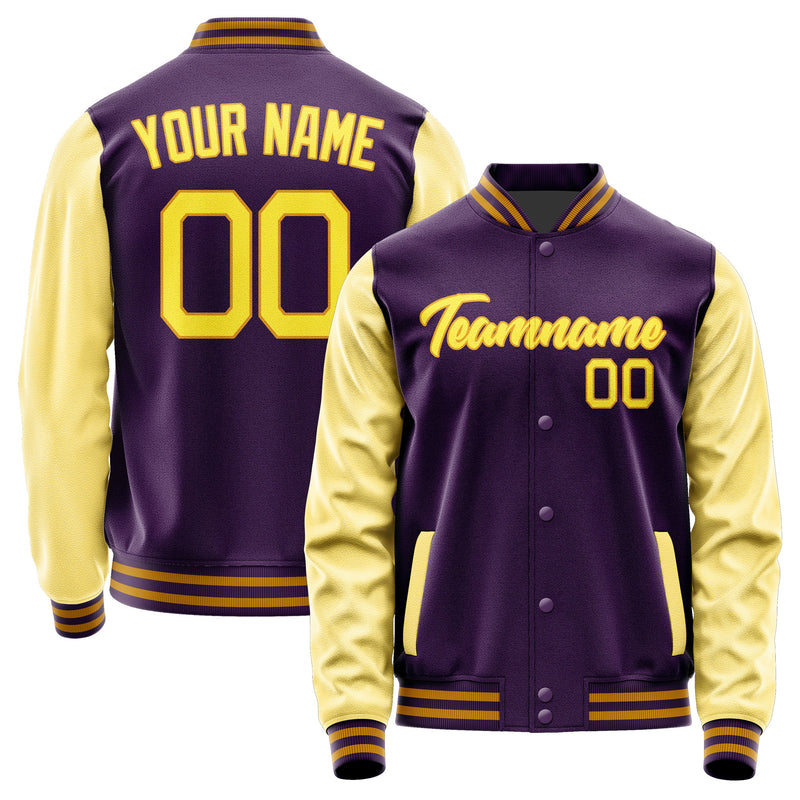 Custom Purple Light Yellow Jacket JA0707260719B21926