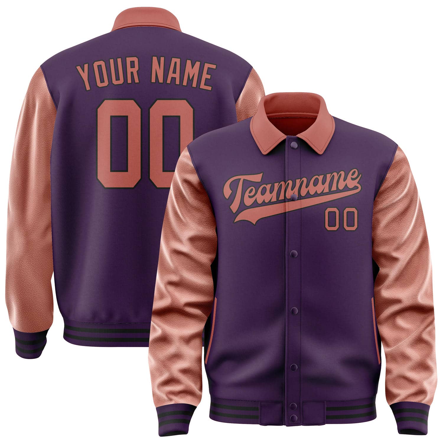 Veste personnalisée Purple Copper Rose