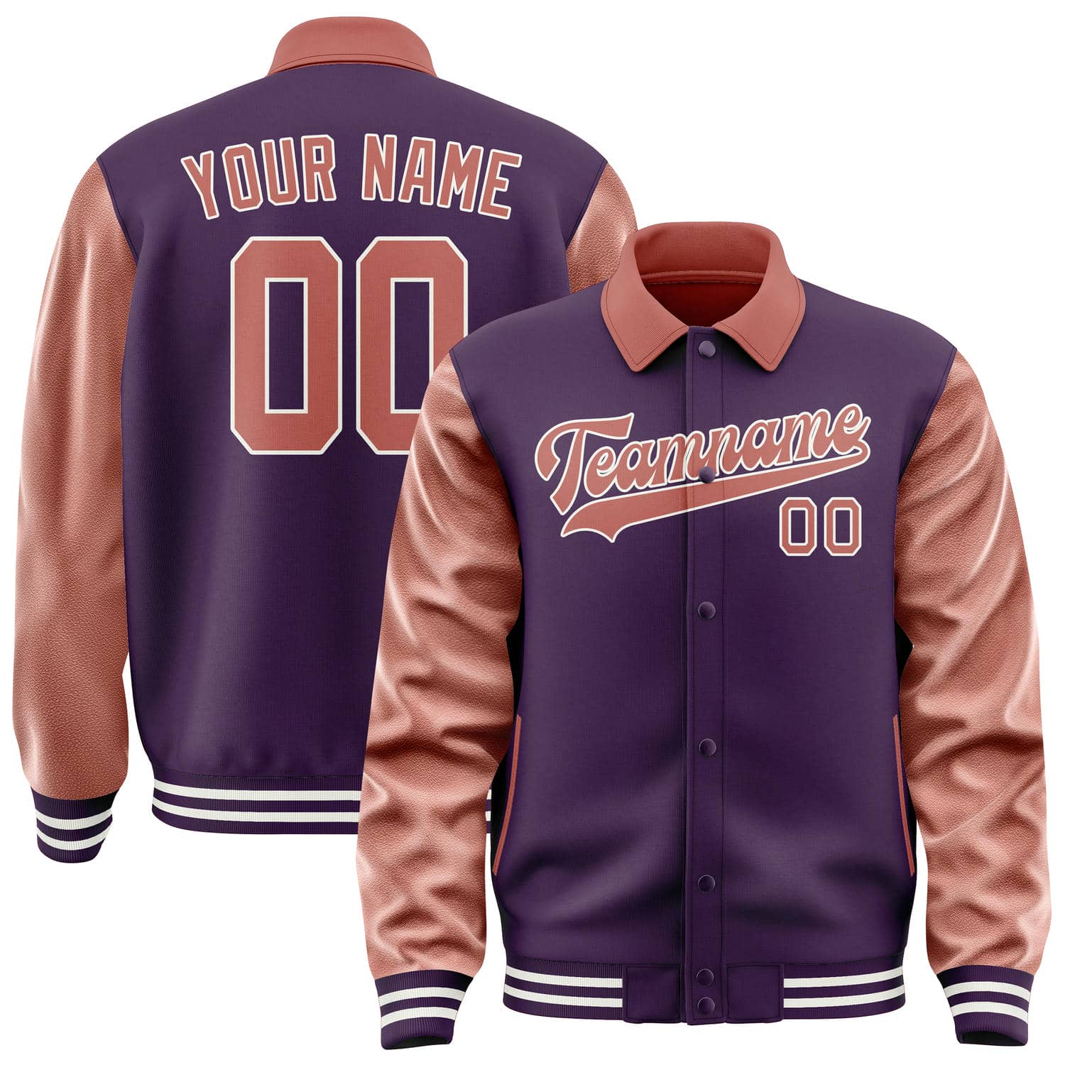 Veste personnalisée Purple Copper Rose
