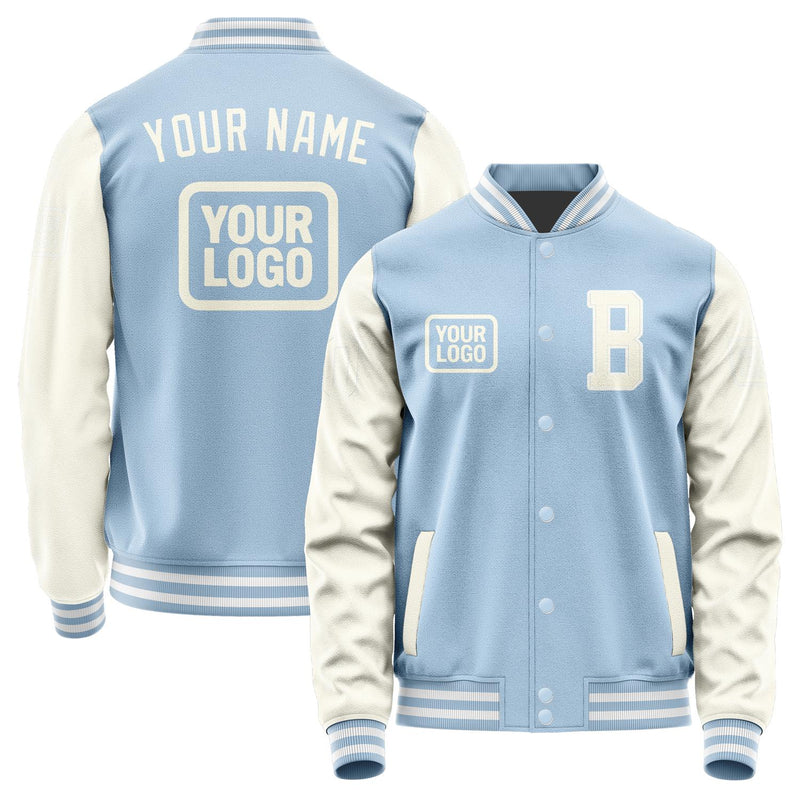 Custom Light Blue Cream Jacket JA080803081818030318