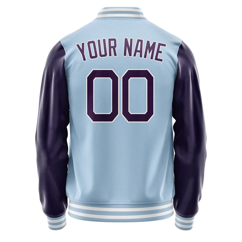 Custom Light Blue Purple Jacket JA0808070818B21807