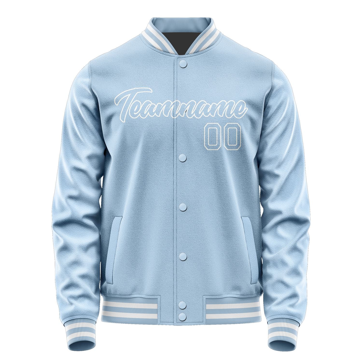 Custom Light Blue Light Blue Jacket JA0808080818B21808