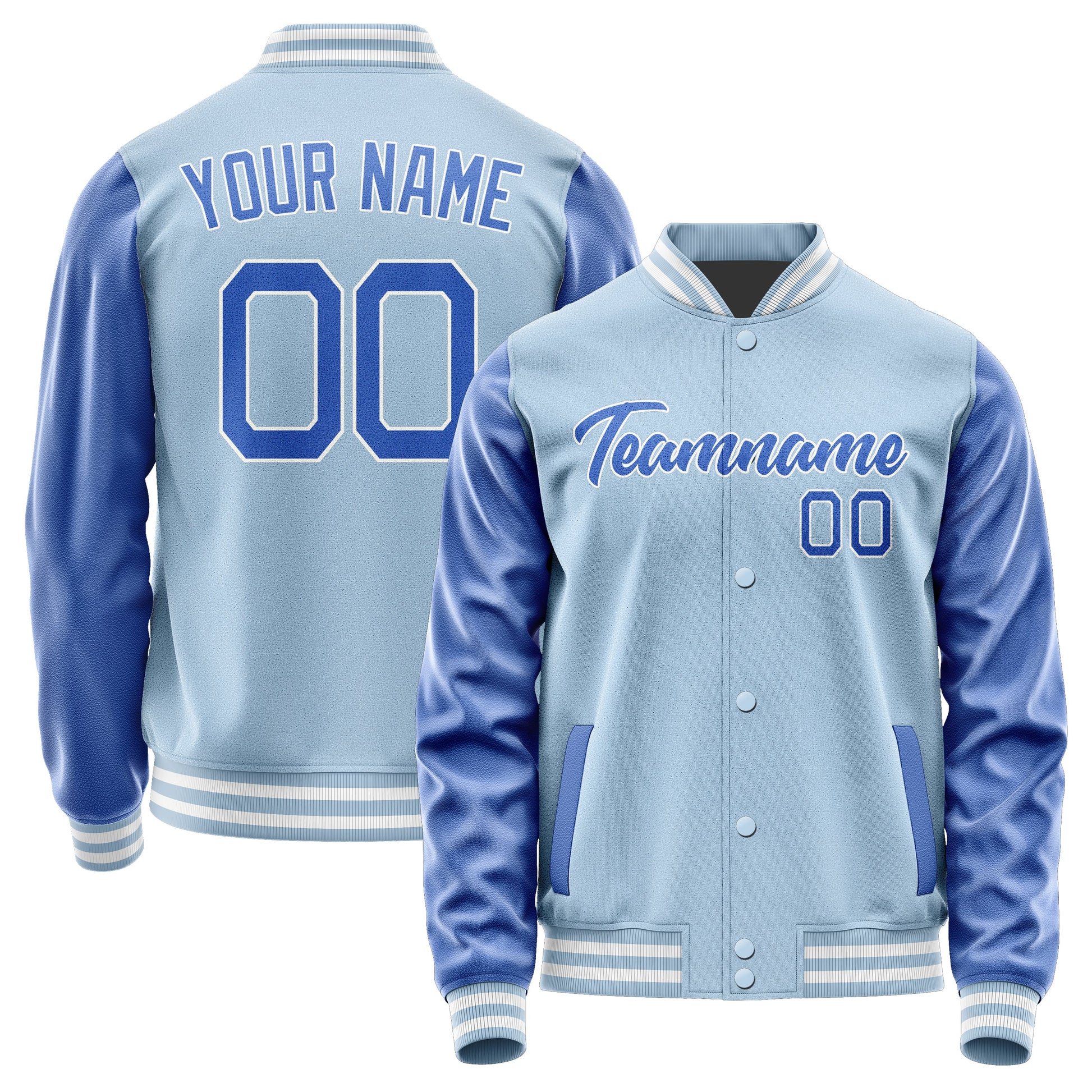 Custom Light Blue Sky Blue Jacket JA0808090818B21809