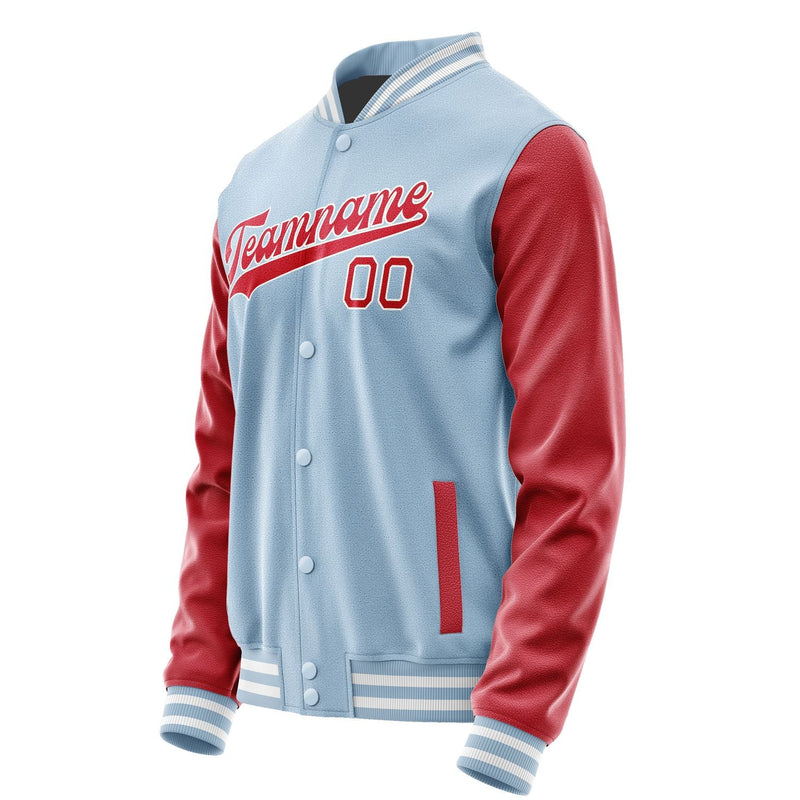Custom Light Blue Red Jacket JA0808140818B31814