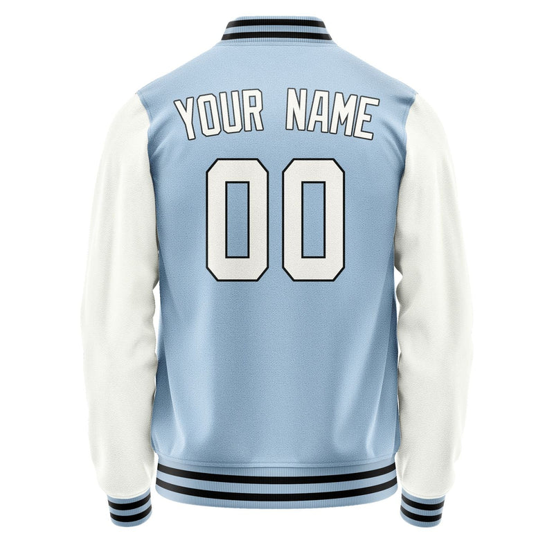 Custom Light Blue White Jacket JA0808180817B31718