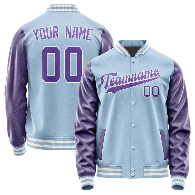 Custom Light Blue Light Purple Jacket JA0808230818B31823