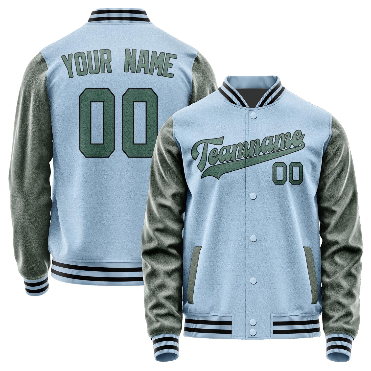 Custom Light Blue Blue Green Jacket JA0808270817B31727