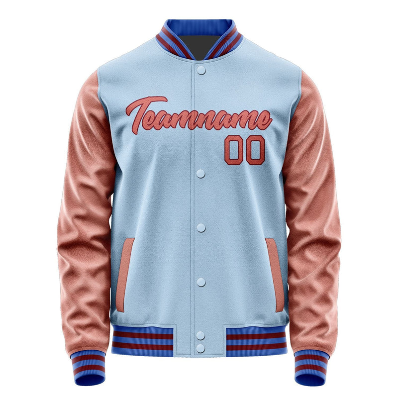 Custom Light Blue Copper Rose Jacket JA0808290915B21529