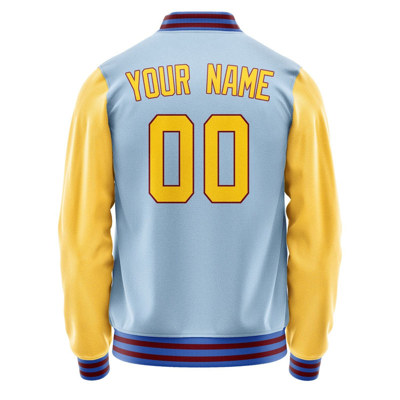 Custom Light Blue Gold Jacket JA0808300915B31530