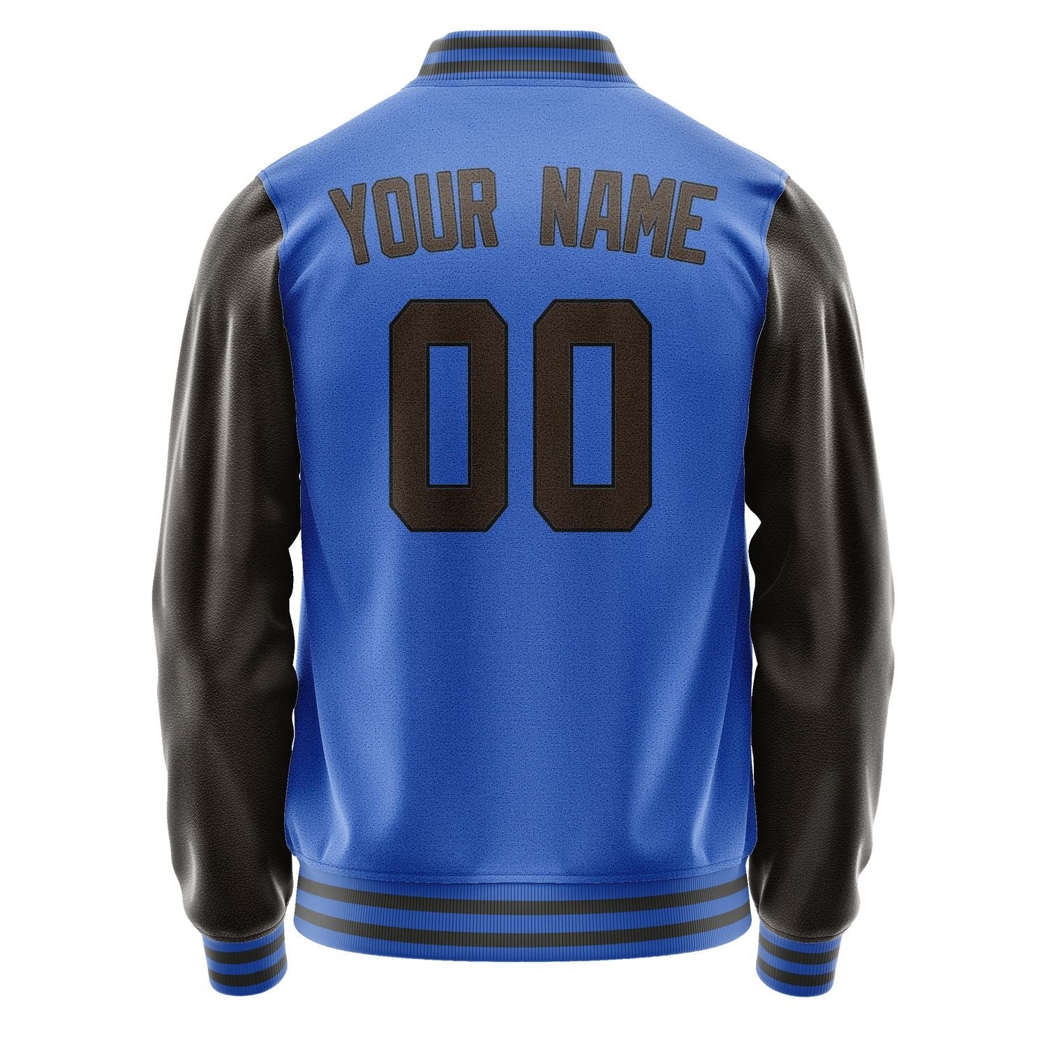 Custom Sky Blue Brown Jacket JA0909010920B31701
