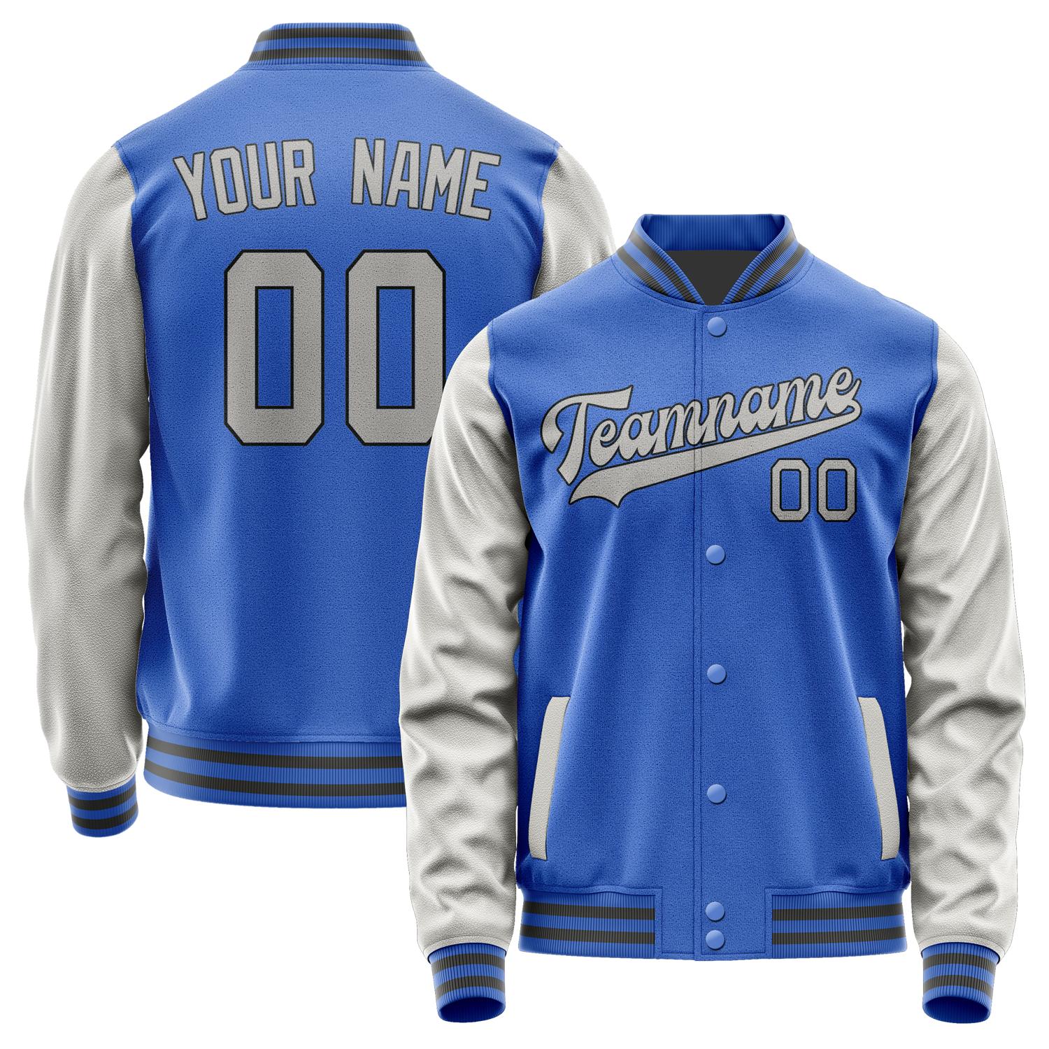 Custom Sky Blue Gray Jacket JA0909040920B31704