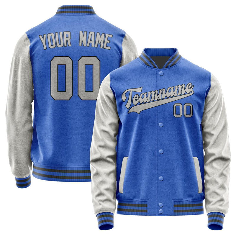 Custom Sky Blue Gray Jacket JA0909040920B31704