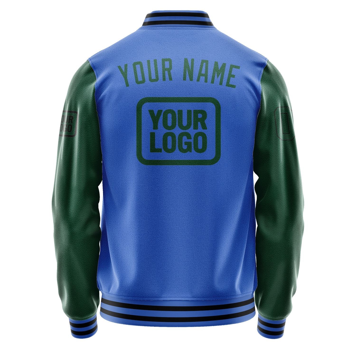 Custom Sky Blue Green Jacket JA090905091717050517