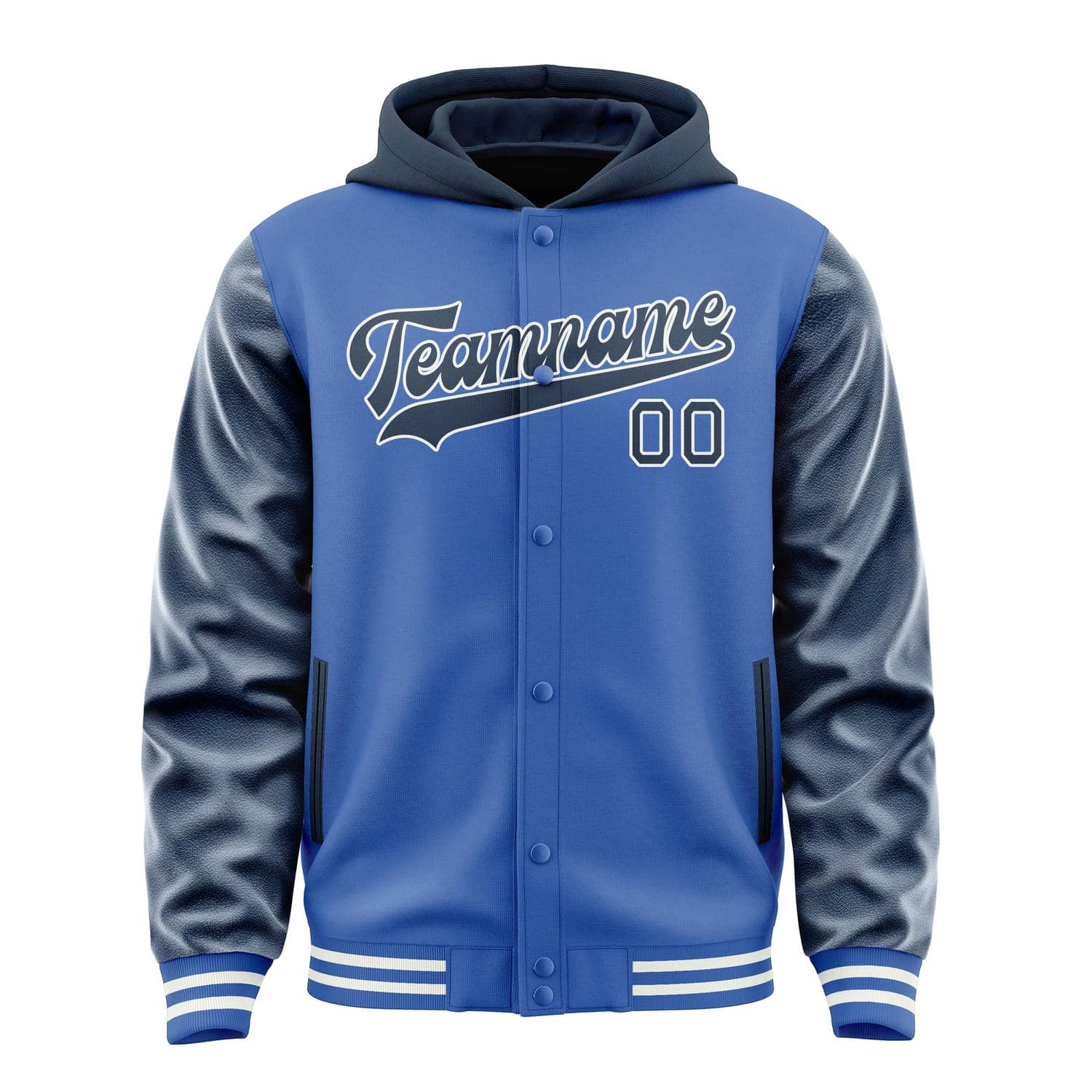 Veste bleue ciel personnalisée