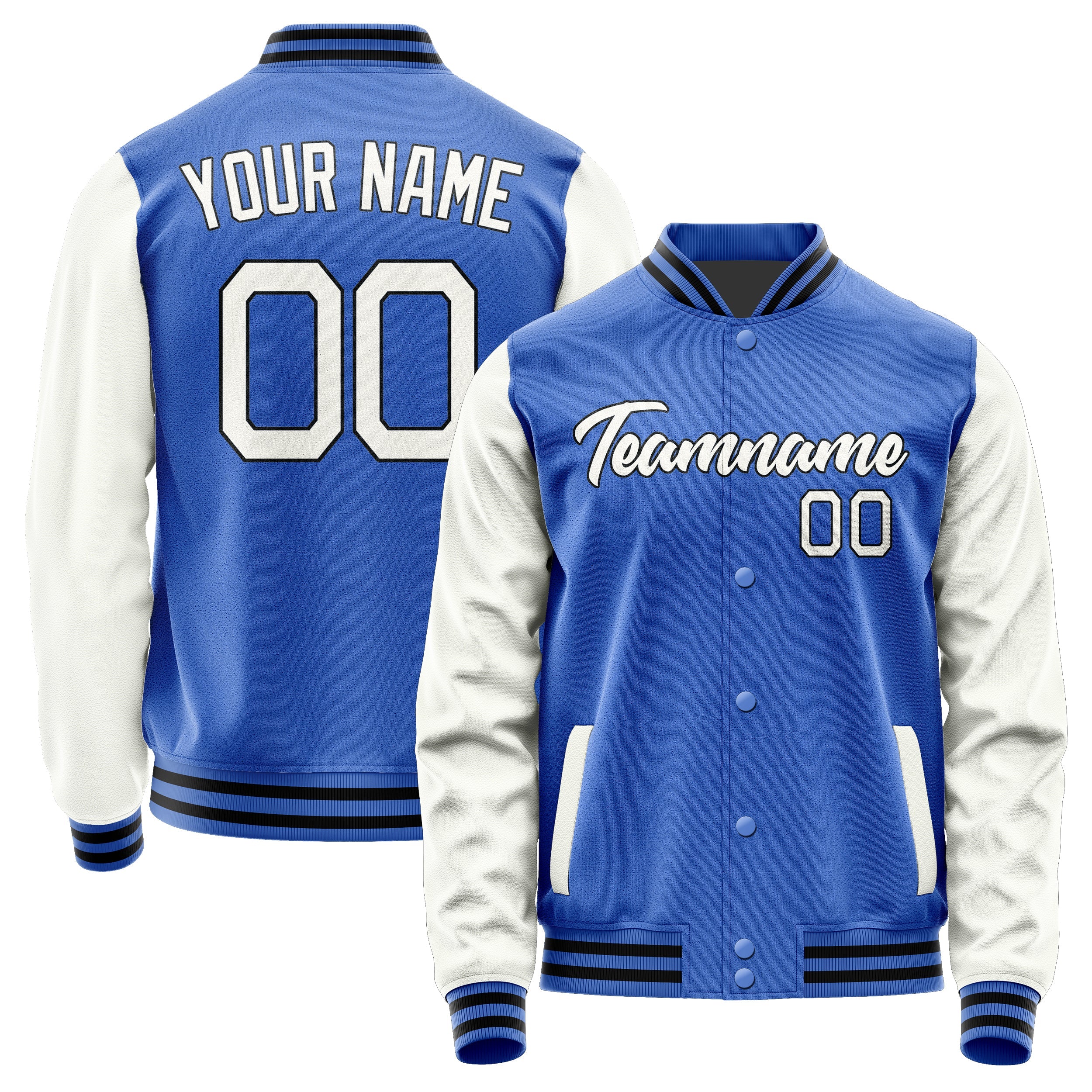 Custom Sky Blue White Jacket JA0909180917B21718