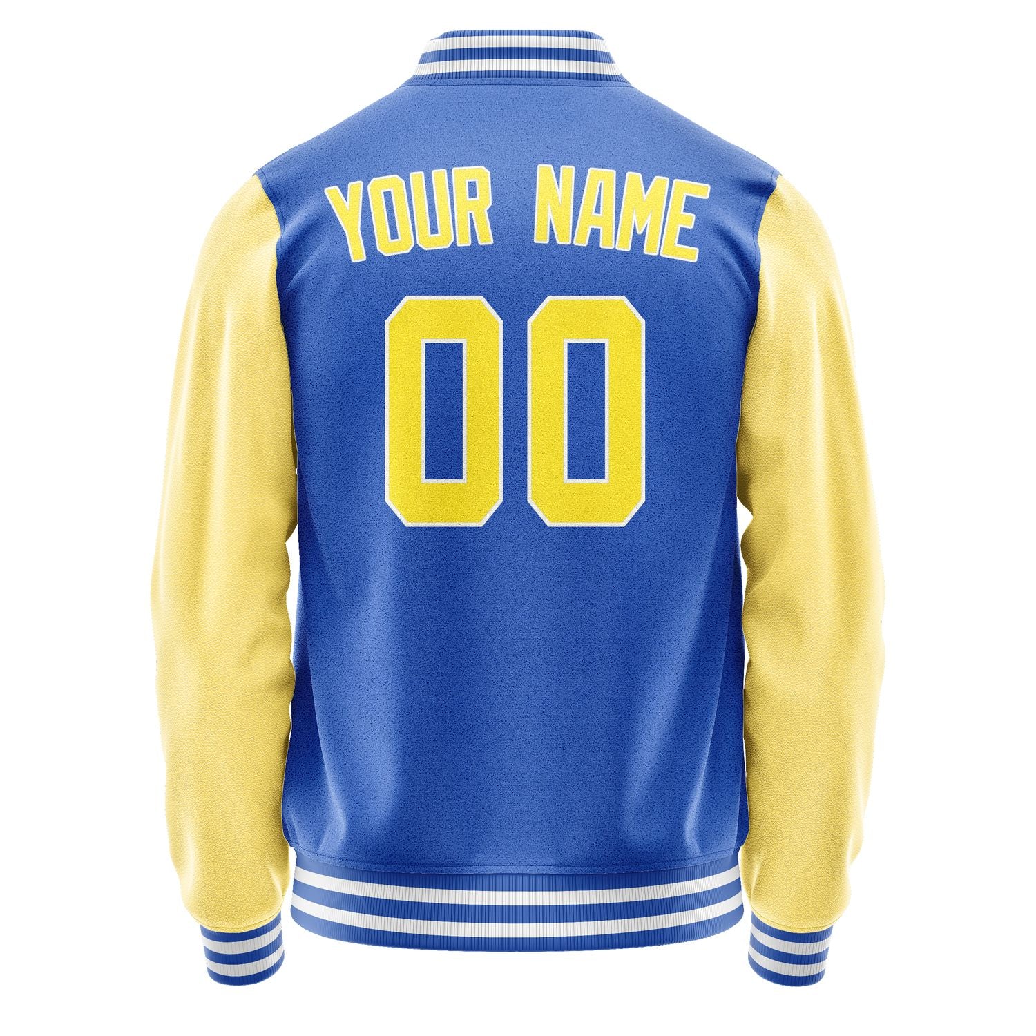 Custom Sky Blue Light Yellow Jacket JA0909260918B31826