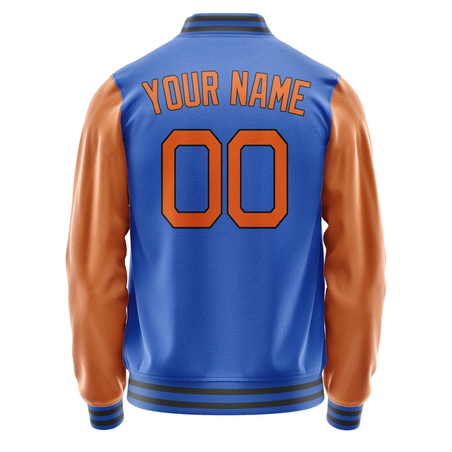 Custom Sky Blue Orange Jacket JA0909280918B21828