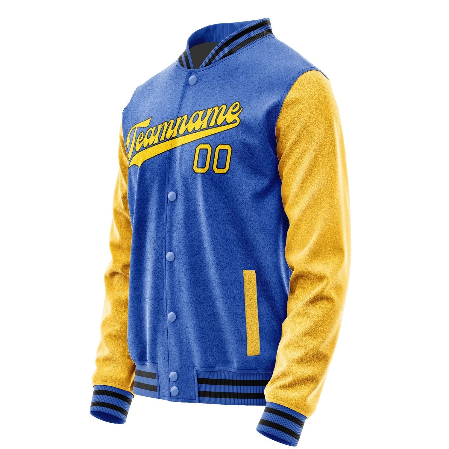 Custom Sky Blue Gold Jacket JA0909300917B31730