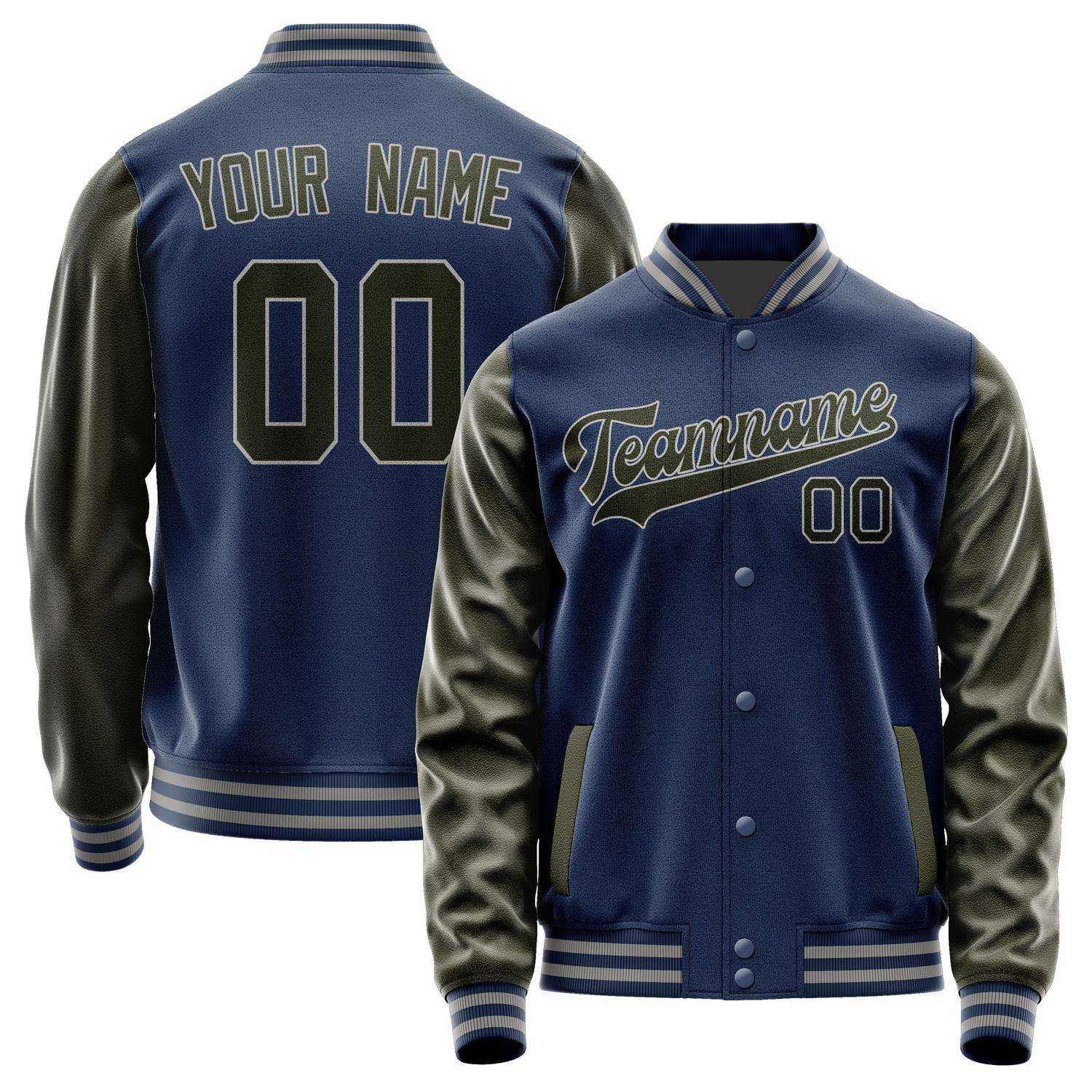 Custom Blue Olive Jacket JA1010021004B30402