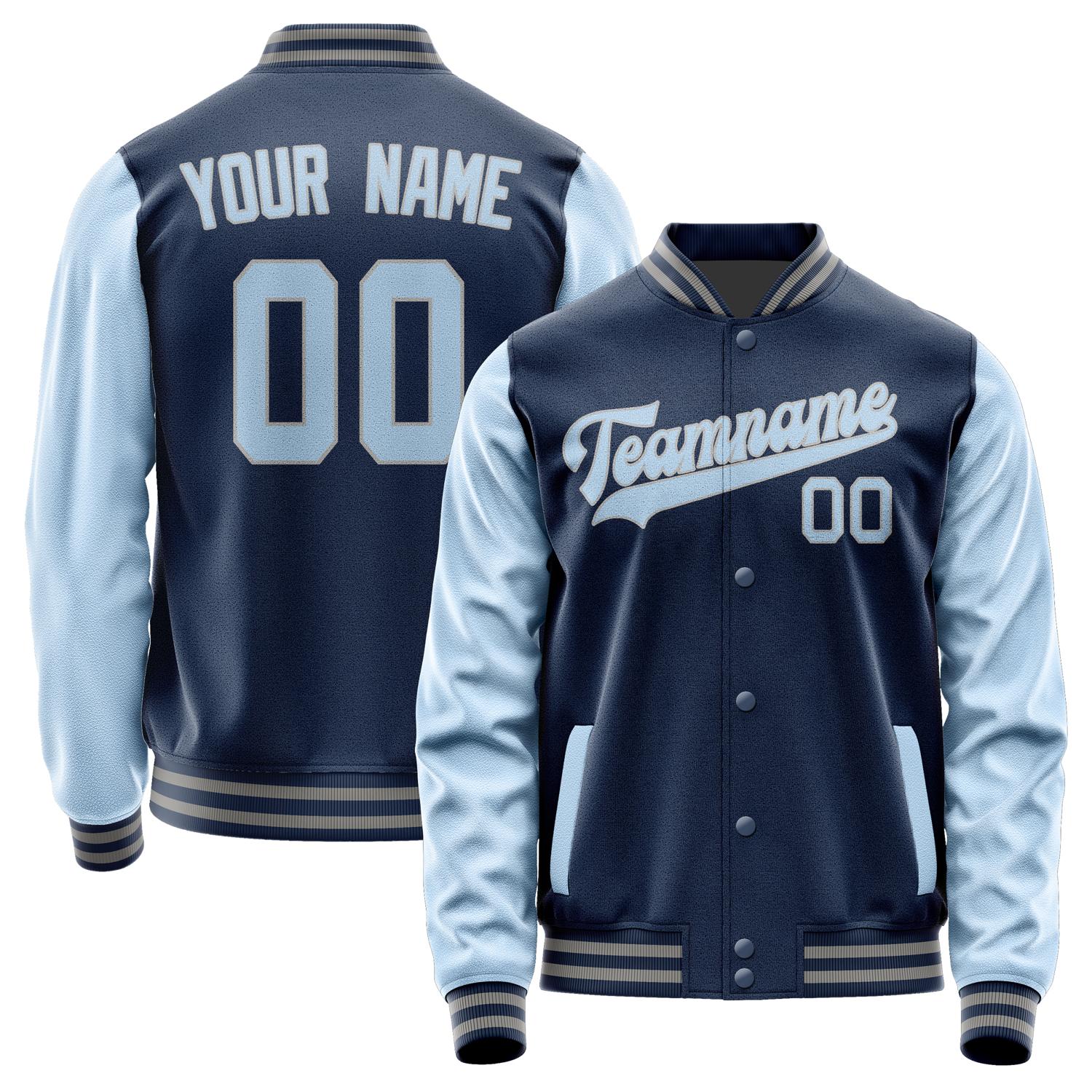 Custom Blue Light Blue Jacket JA1010081004B30408