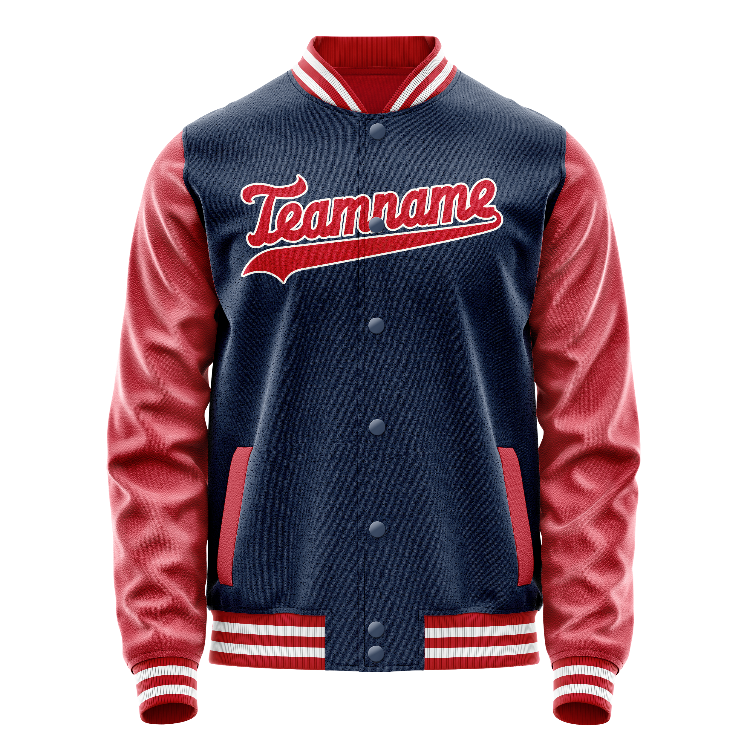 Veste universitaire personnalisée bleue et orange du Texas