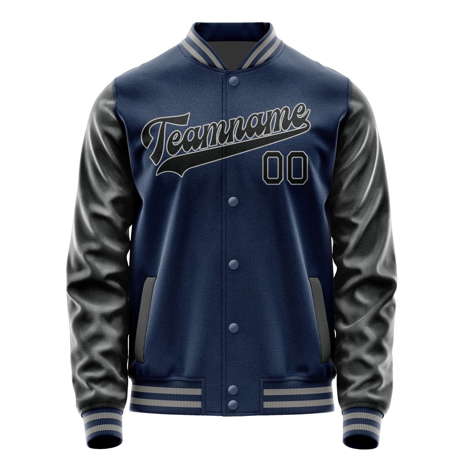 Custom Blue Black Jacket JA1010171004B30417
