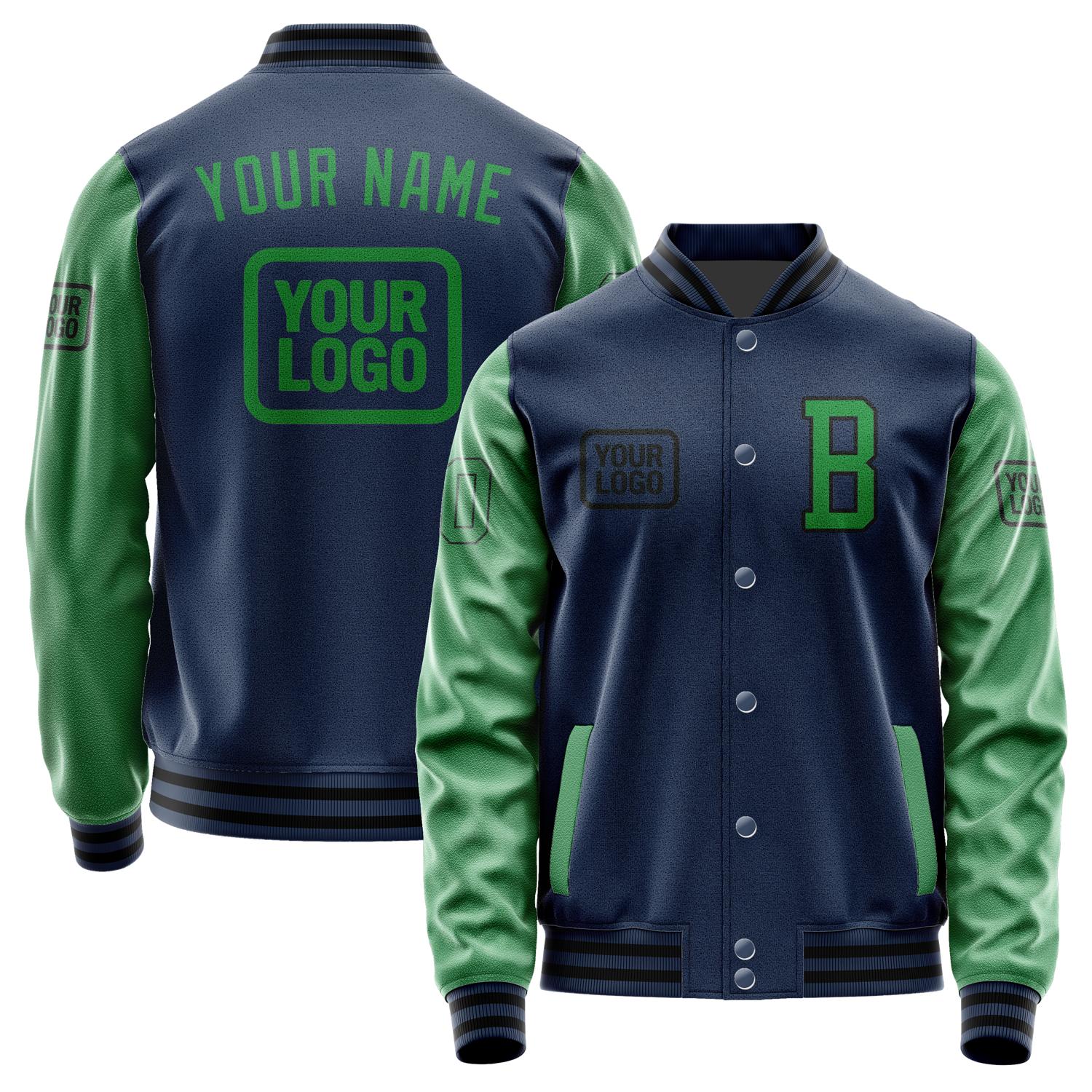 Custom Blue Emerald Green Jacket JA101024101717242417