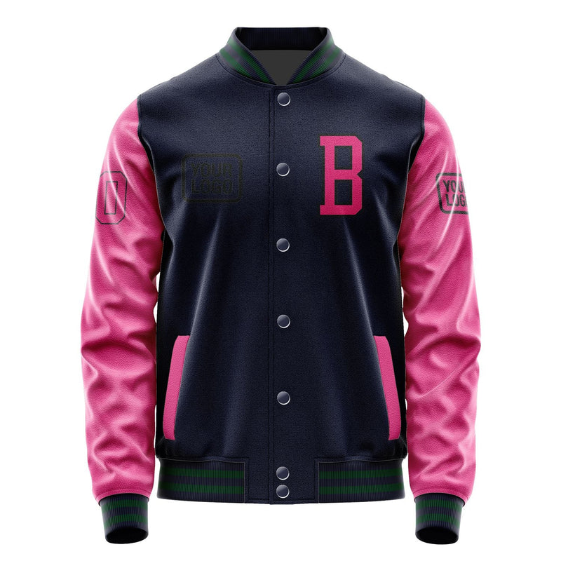 Custom Navy Pink Jacket JA111113110517131317