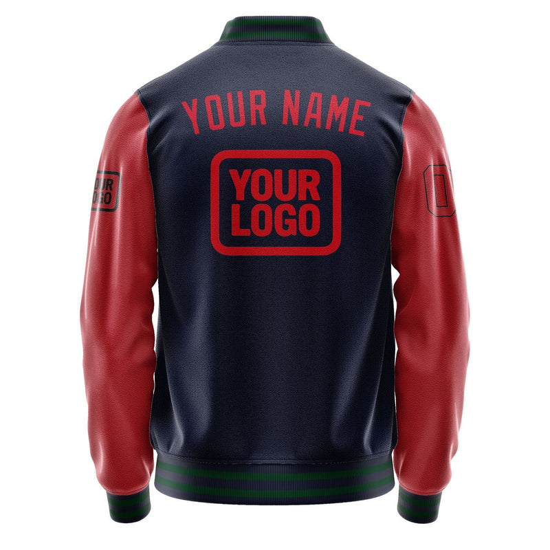 Custom Navy Red Jacket JA111114110517141417