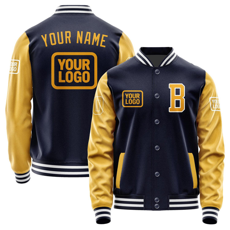 Custom Navy Yellow Jacket JA111119111818191918