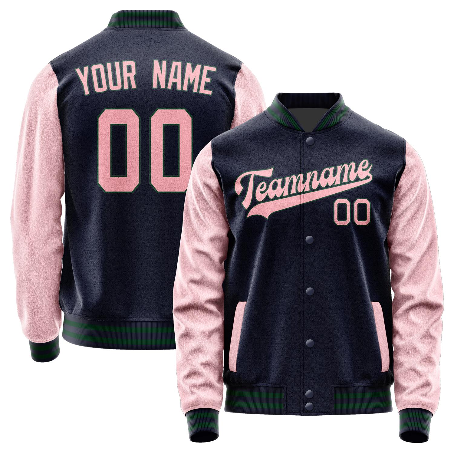 Custom Navy Light Pink Jacket JA1111211105B30521