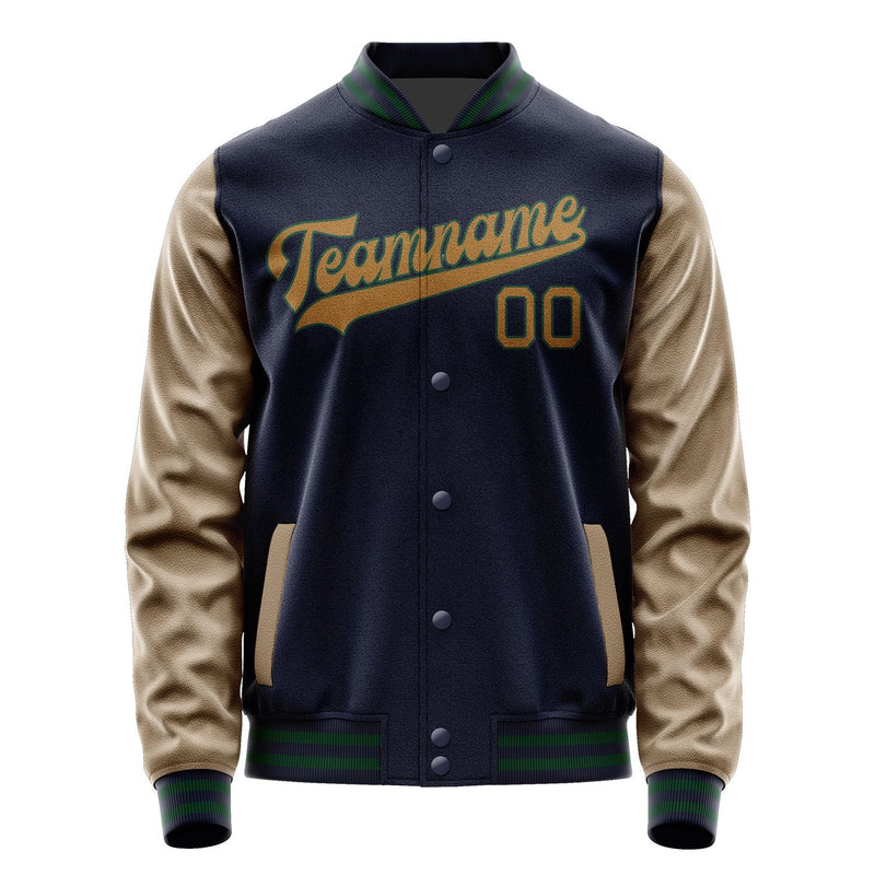 Custom Navy Khaki Jacket JA1111221105B30522