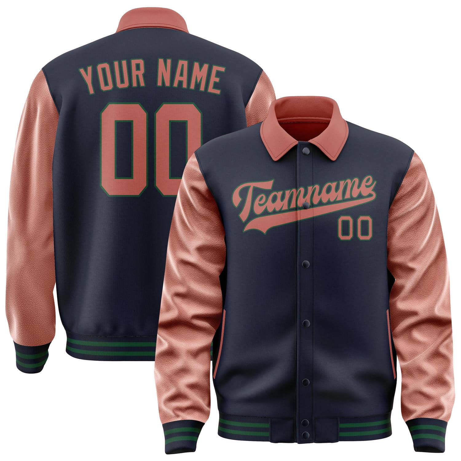 Veste personnalisée Navy Copper Rose