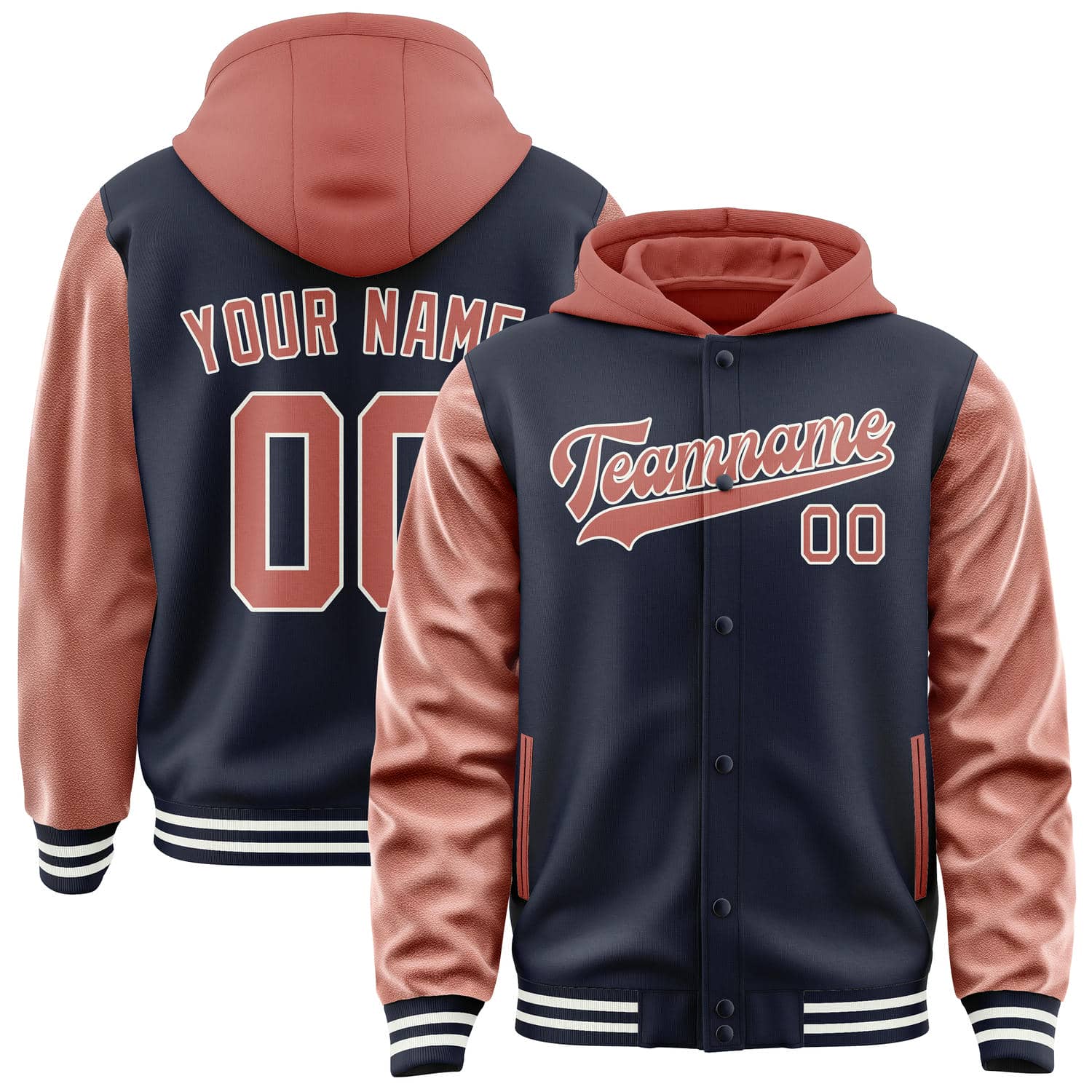Veste personnalisée Navy Copper Rose