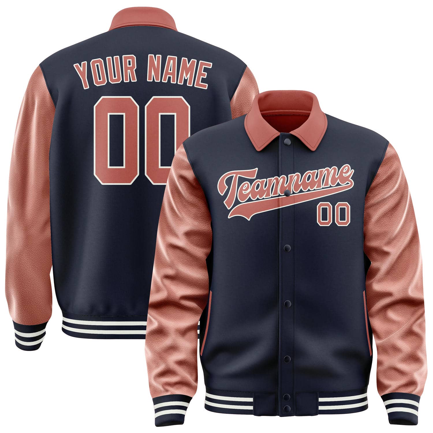 Veste personnalisée Navy Copper Rose