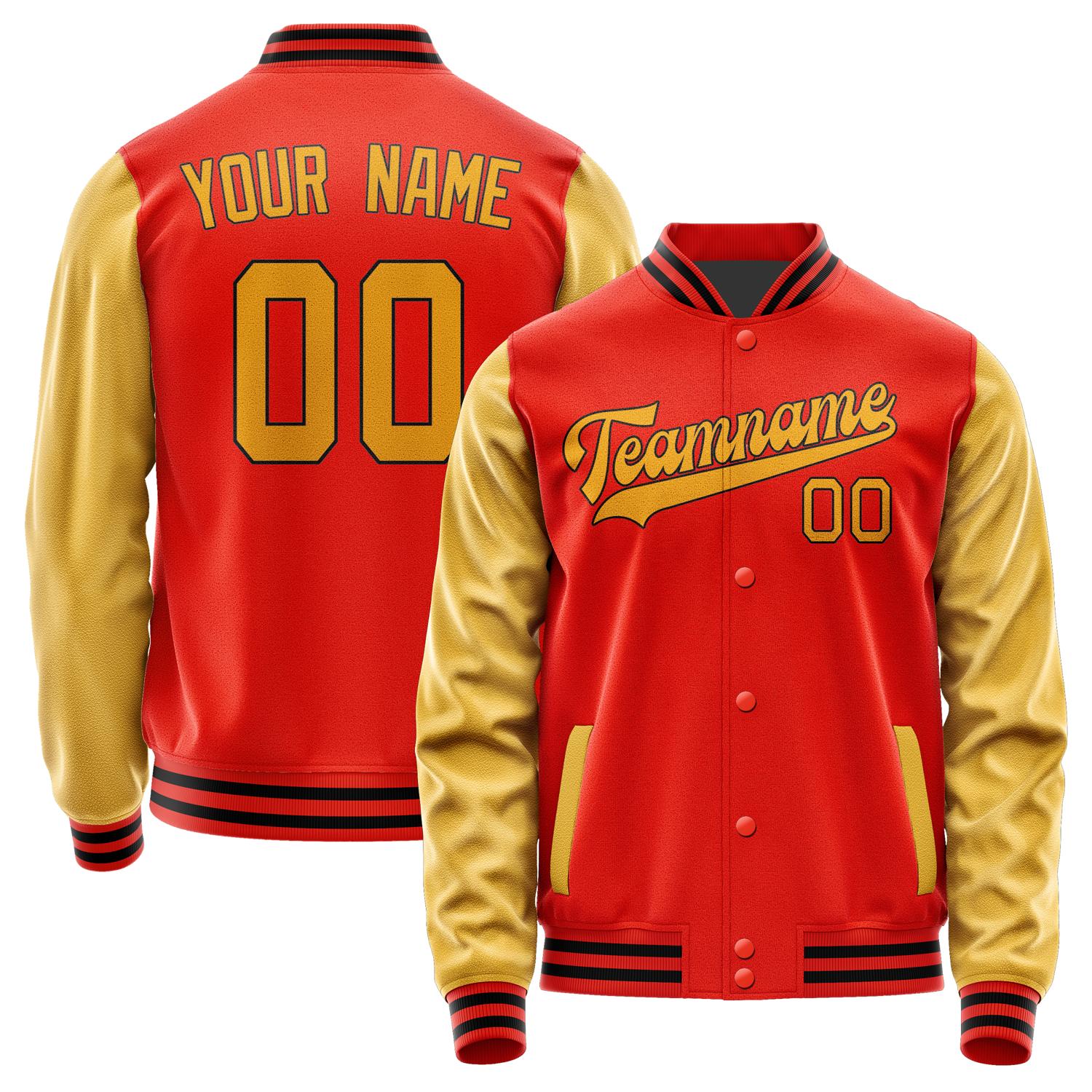 Custom Orange Red Yellow Jacket JA1212191217B31719