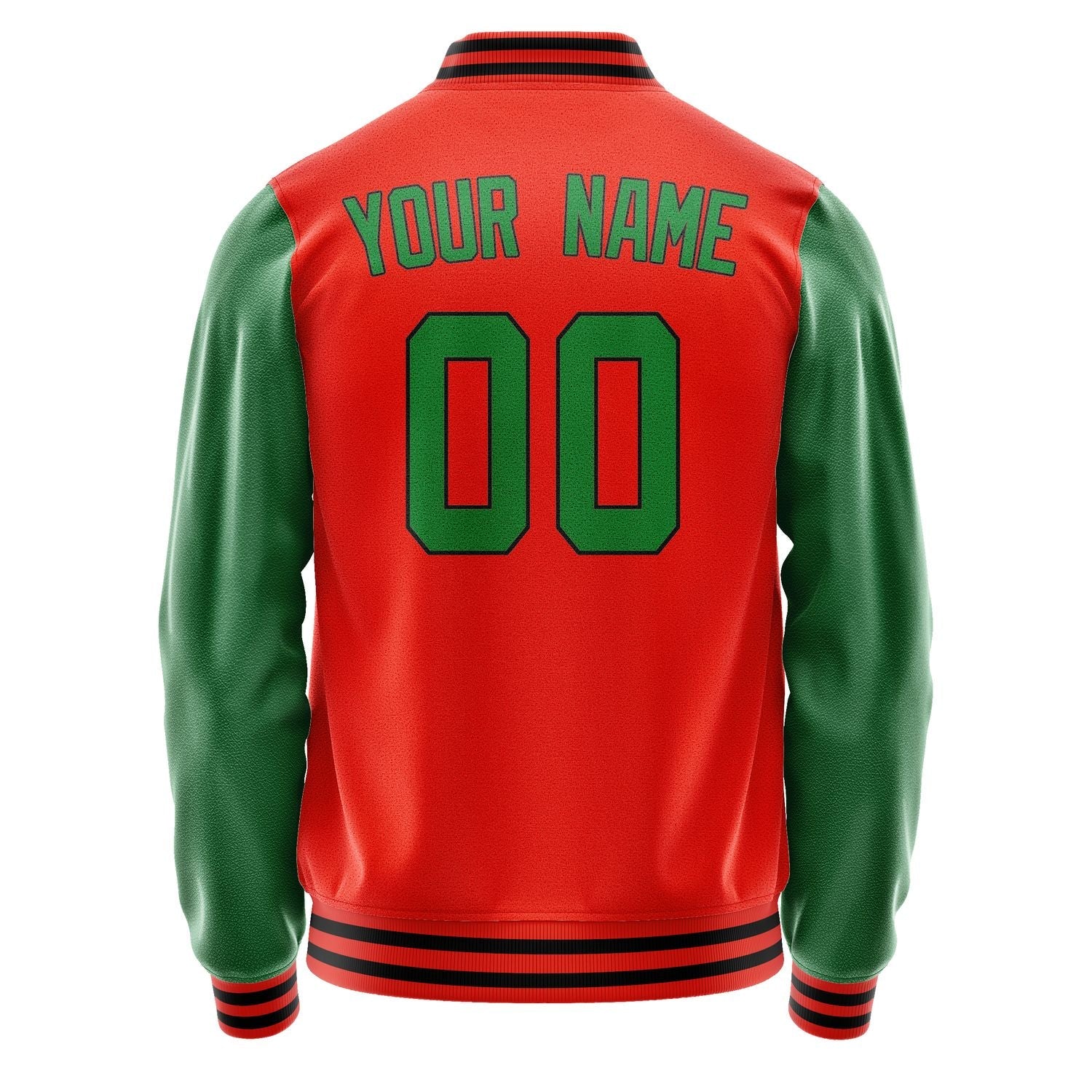 Custom Orange Red Emerald Green Jacket JA1212241217B31724