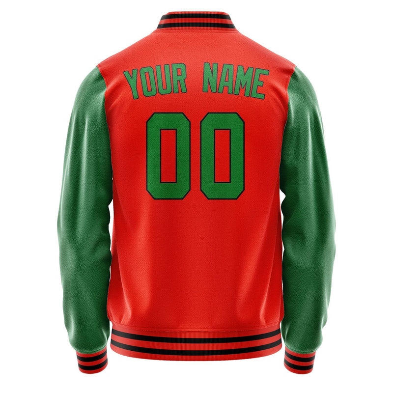 Custom Orange Red Emerald Green Jacket JA1212241217B31724