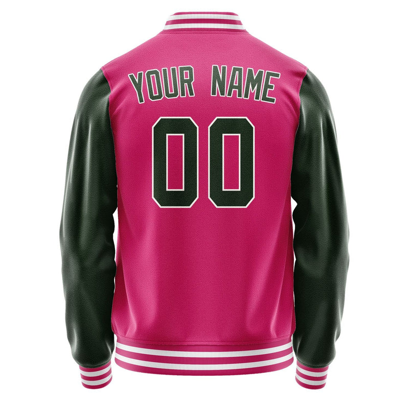 Custom Pink Dark Green Jacket JA1313061318B31806
