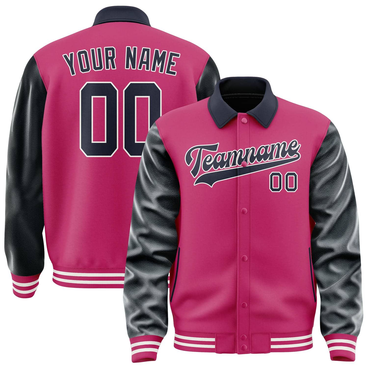 Veste rose marine personnalisée