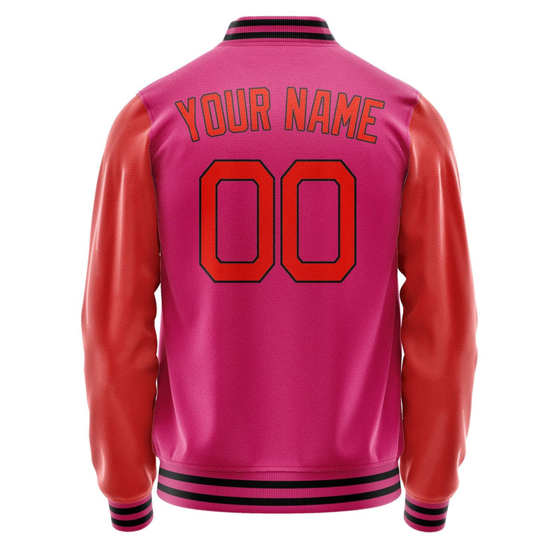Custom Pink Orange Red Jacket JA1313121317B21712