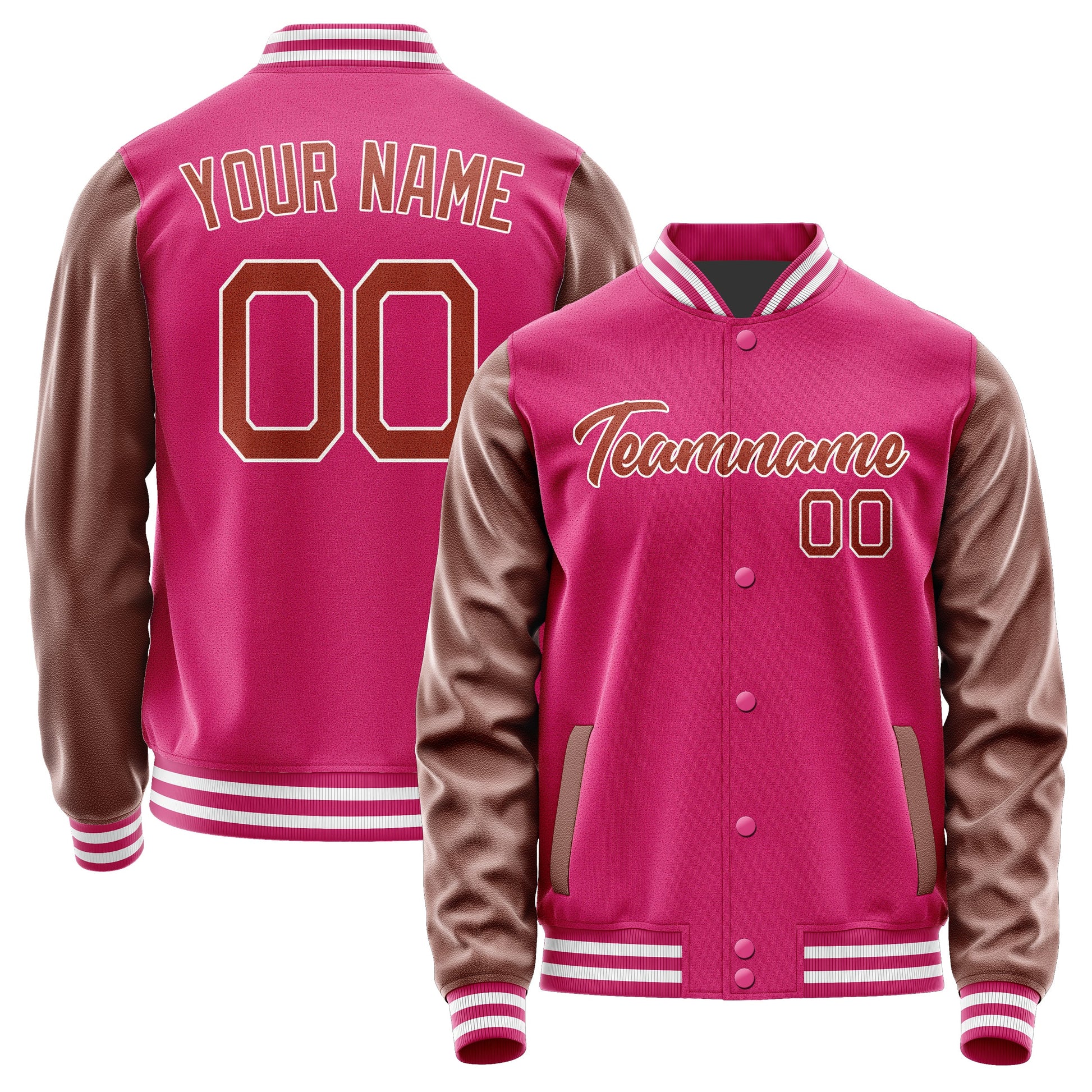 Custom Pink Coral Red Jacket JA1313161318B21816
