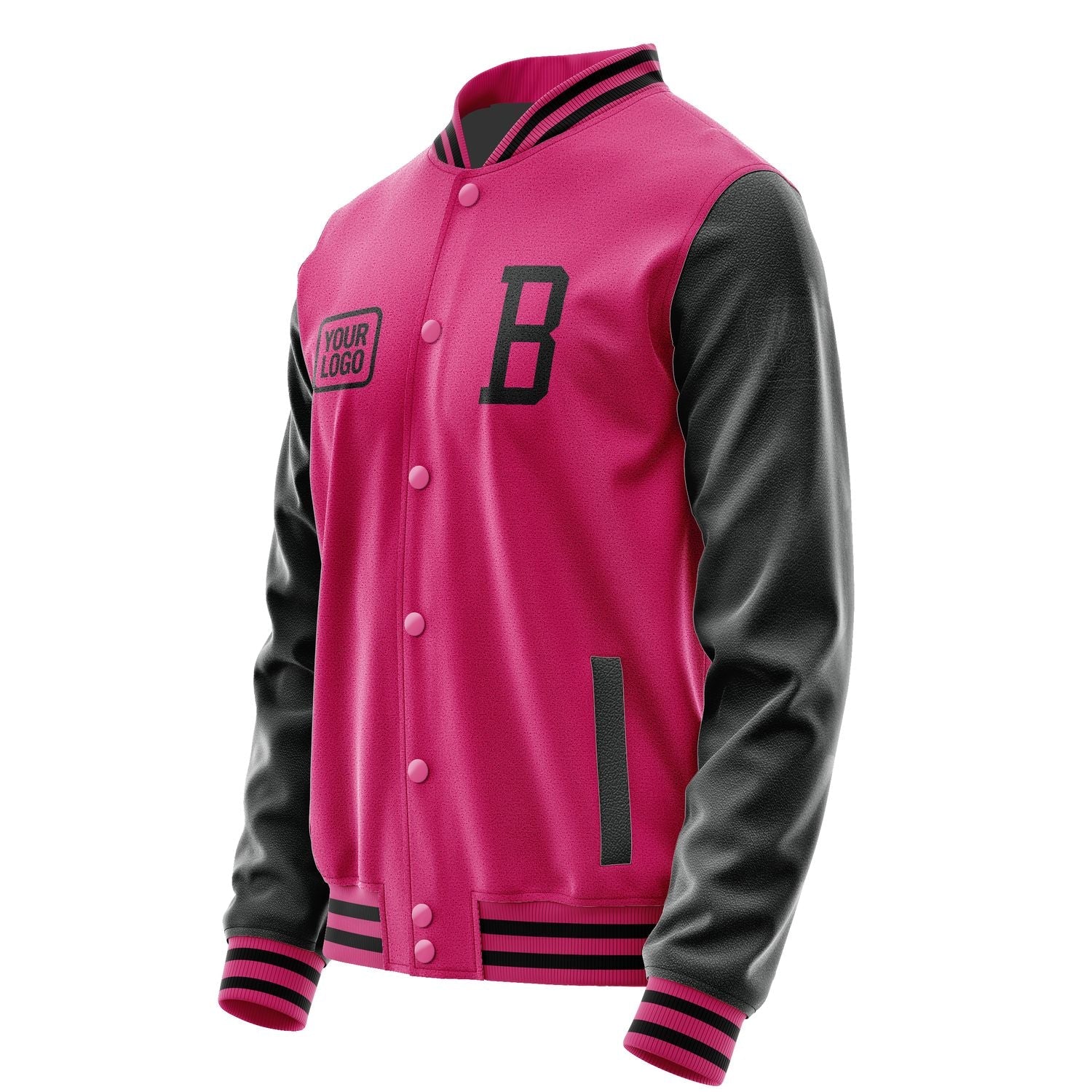 Custom Pink Black Jacket JA131317131717171717