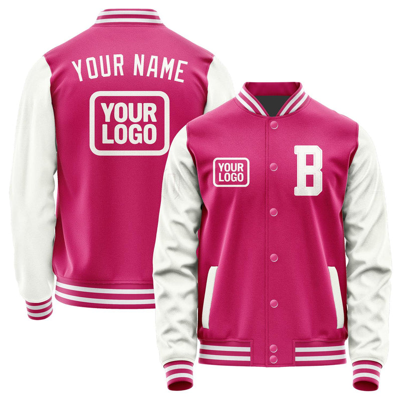 Custom Pink White Jacket JA131318131818181818