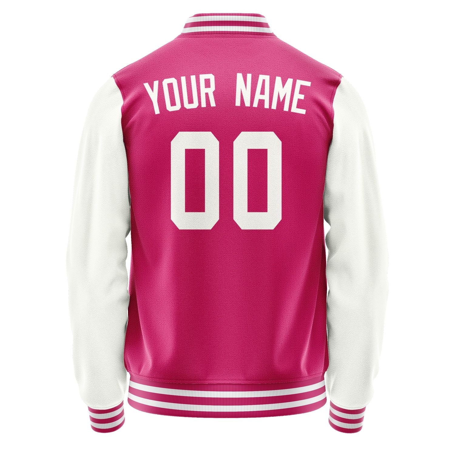 Custom Pink White Jacket JA1313181318B31818