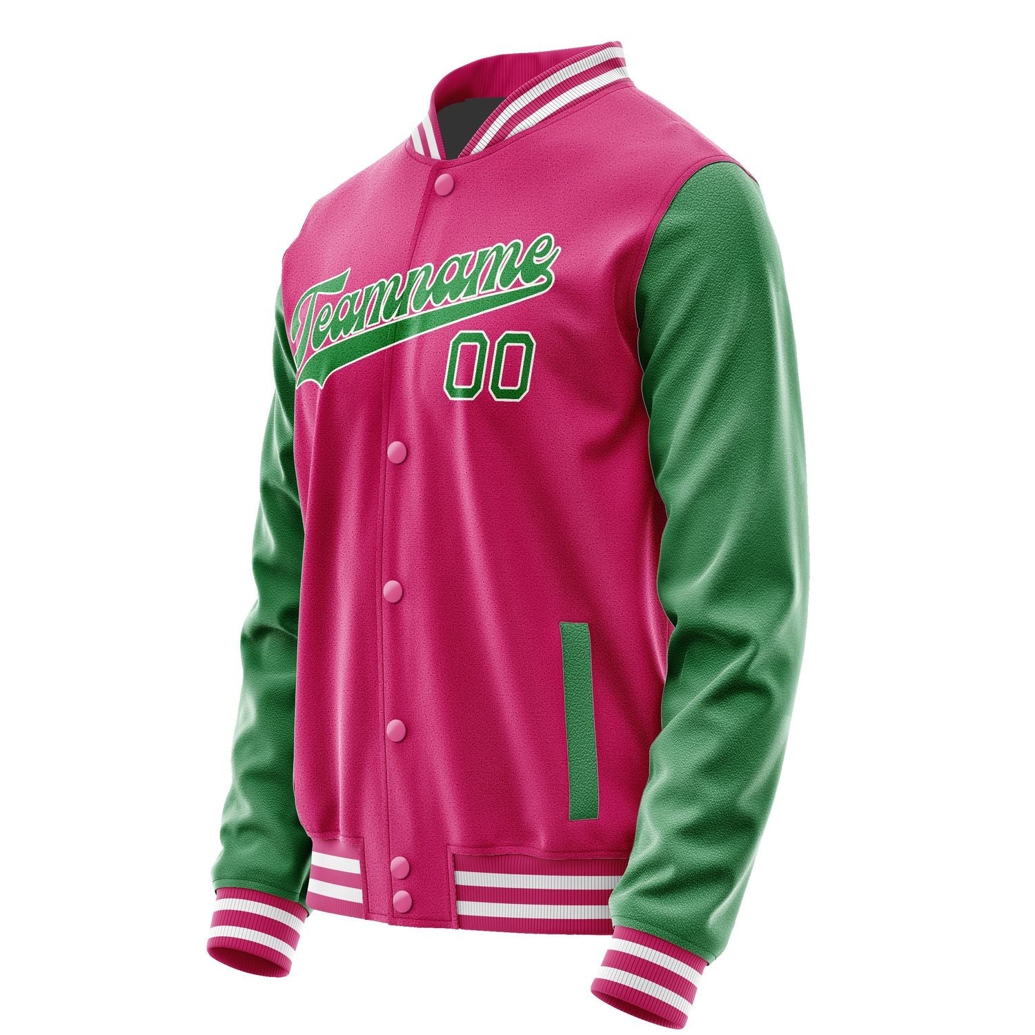 Custom Pink Emerald Green Jacket JA1313241318B31824