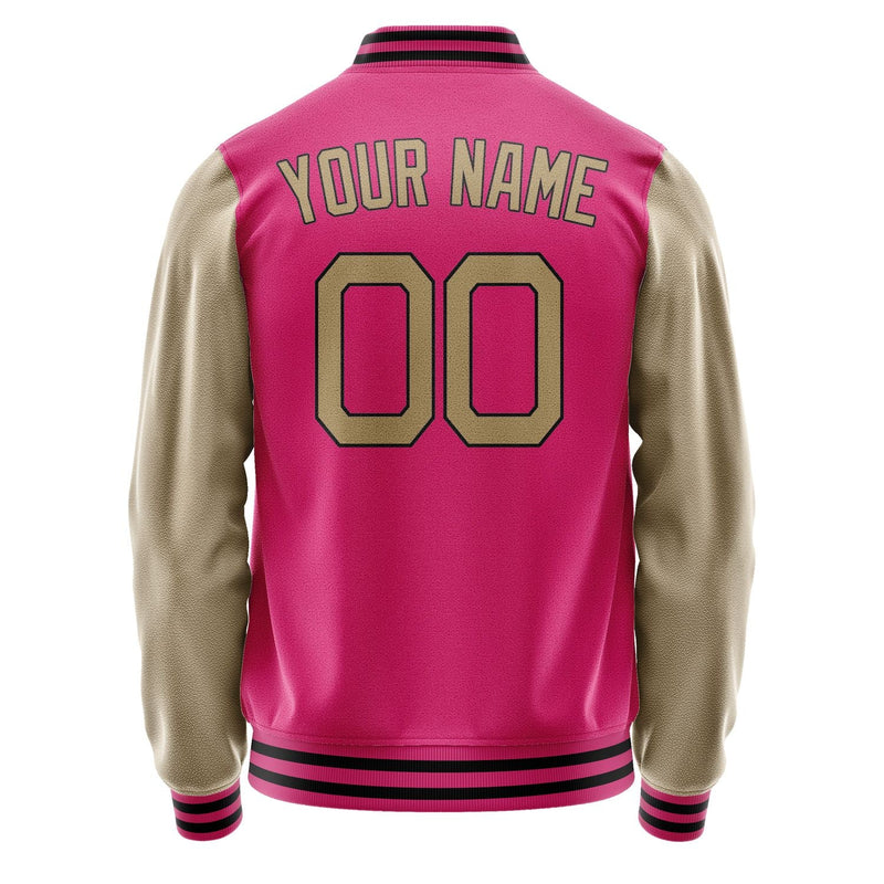 Custom Pink Light Khaki Jacket JA1313251317B21725