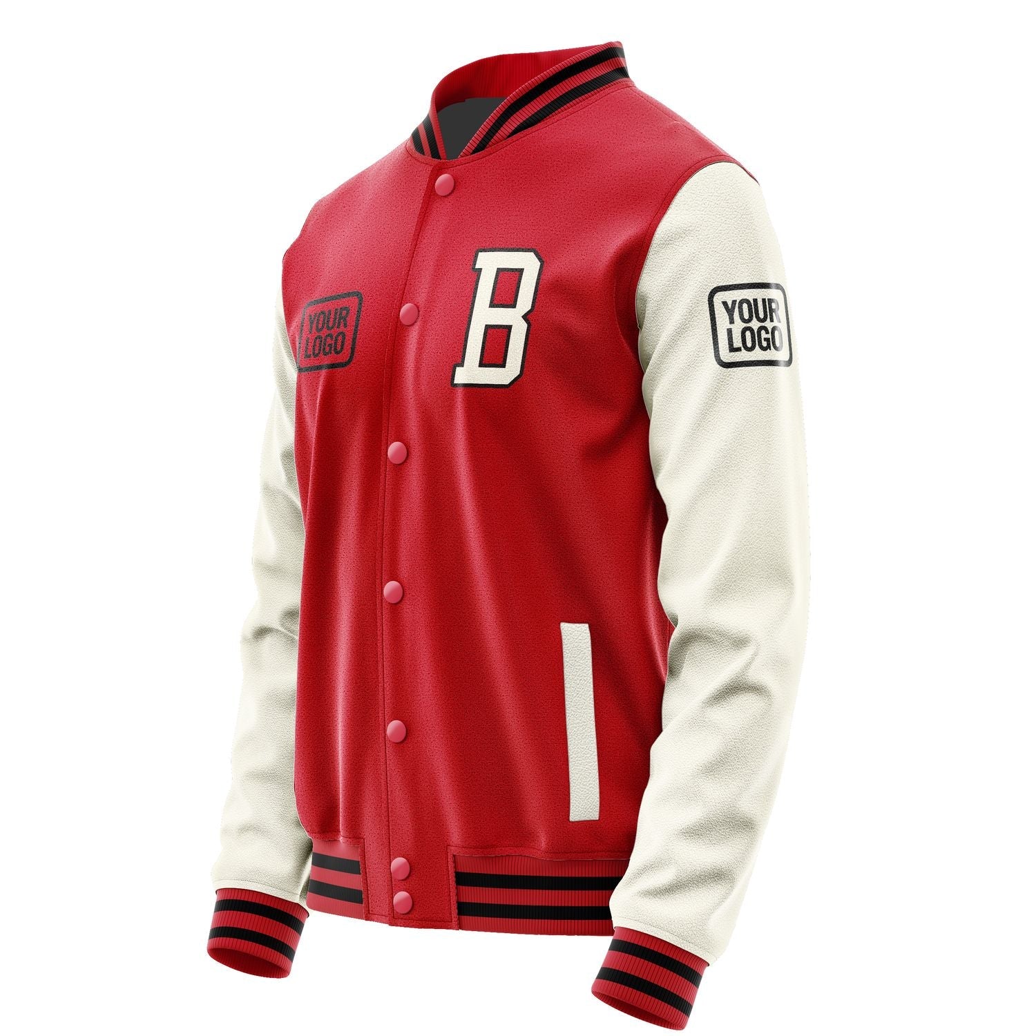 Custom Red Cream Jacket JA141403141717030317